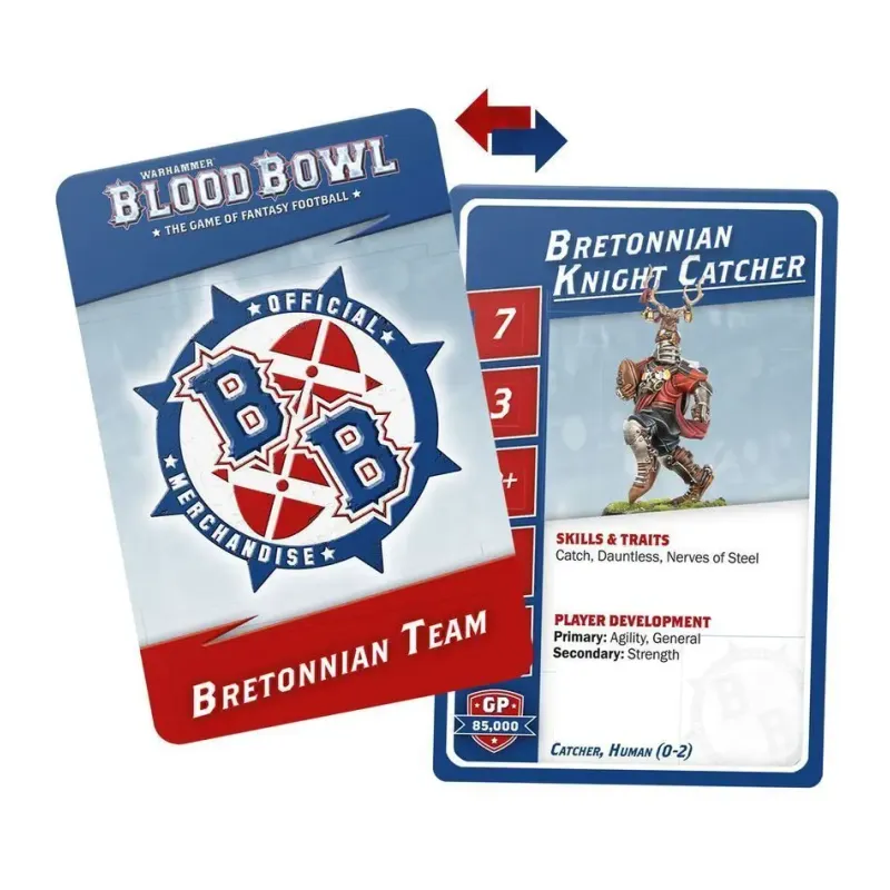 Карты BLOOD BOWL: НАБОР КАРТ КОМАНДЫ БРЕТОННИАНЦЕВ
