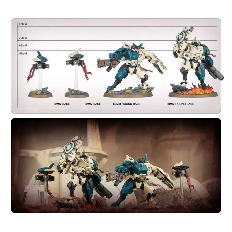Набор миниатюр WARHAMMER 40000: T'AU EMPIRE — THE TWIN LANCE