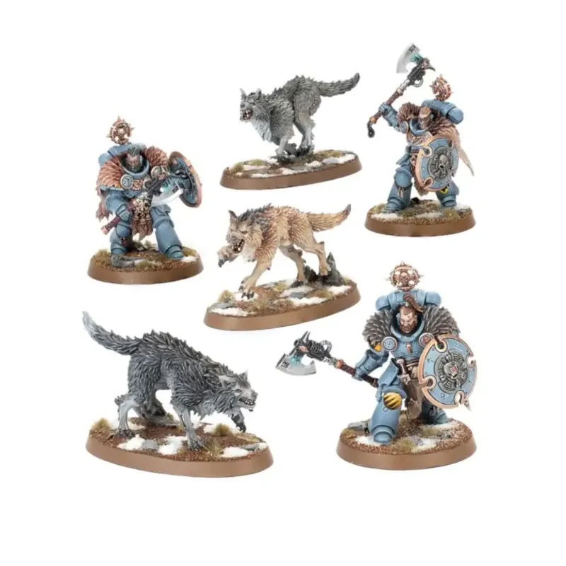 Набор миниатюр SPACE WOLVES: WOLF GUARD HEADTAKERS