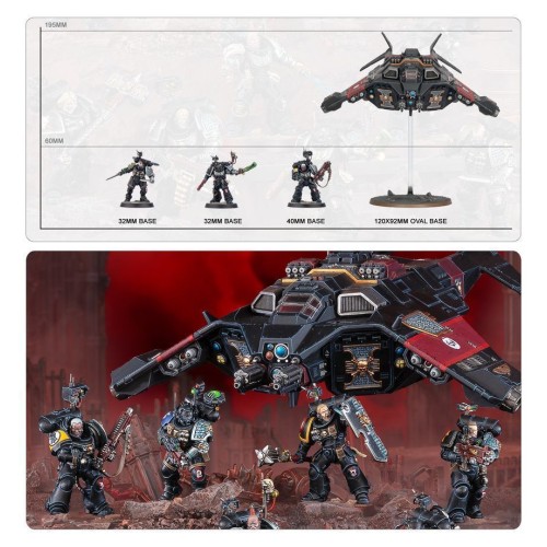 Набір мініатюр WARHAMMER 40000: ARMAGEDDON BATTALION - DEATHWATCH