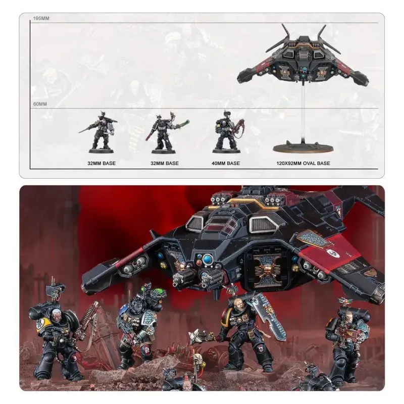 Набір мініатюр WARHAMMER 40000: ARMAGEDDON BATTALION - DEATHWATCH