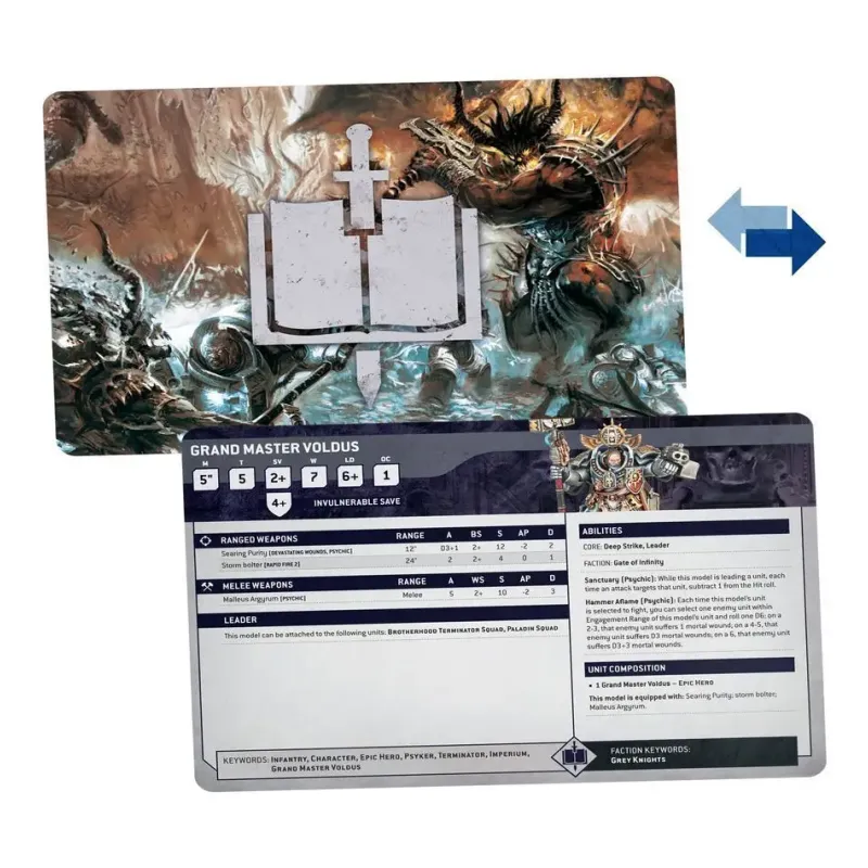 Карты DATASHEET CARDS: GREY KNIGHTS (АНГЛИЙСКИЙ)