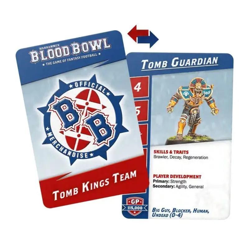 Карты BLOOD BOWL: Набор карт команды Tomb Kings