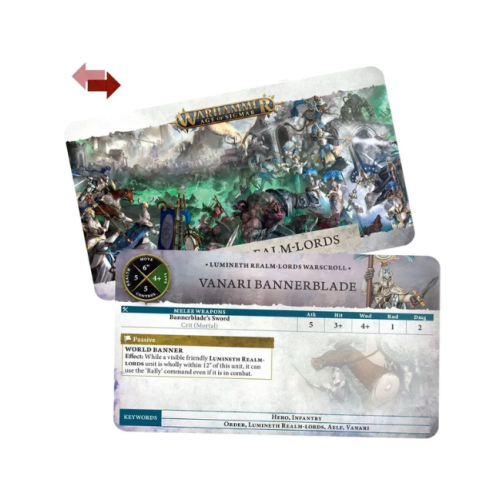 Карти AGE OF SIGMAR: WARSCROLL CARDS - LUMINETH REALMLORDS ENG