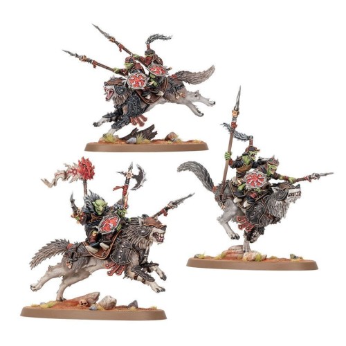 Набір мініатюр AGE OF SIGMAR: GLOOSMPITE GITZ - SNARLPACK CAVALRY