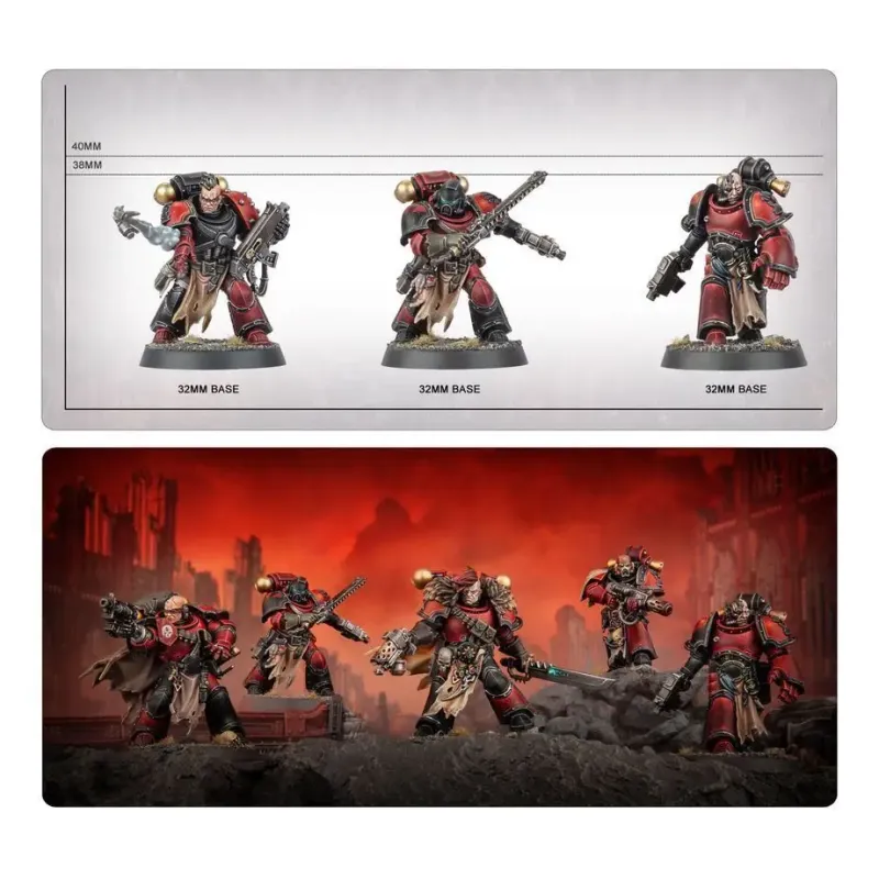 Набір мініатюр WARHAMMER 40000: CHAOS SPACE MARINES - RED CORSAIRS RAIDERS