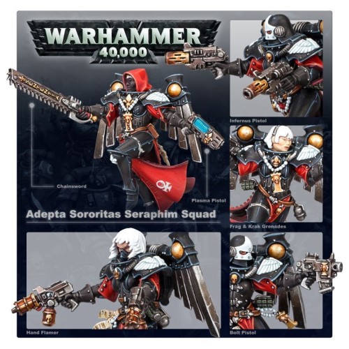 Набір мініатюр ADEPTA SORORITAS - SERAPHIM SQUAD