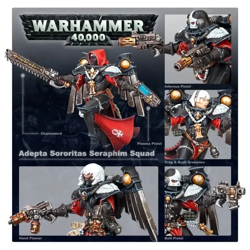 Набор миниатюр ADEPTA SORORITAS — SERAPHIM SQUAD