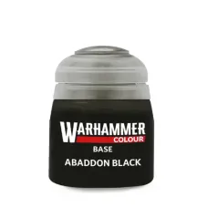 Фарба CITADEL: BASE - ABADDON BLACK 12ML ROW X6