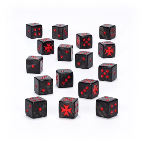 Кубики для гри WARHAMMER 40000: BLACK TEMPLARS DICE