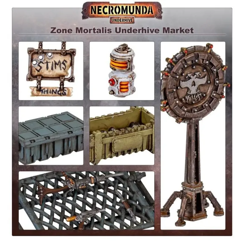 Карта NECROMUNDA: ZONE MORTALIS: UNDERHIVE MARKET