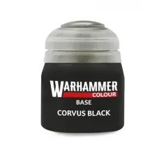 Фарба CITADEL: BASE - CORVUS BLACK 12ML ROW X6