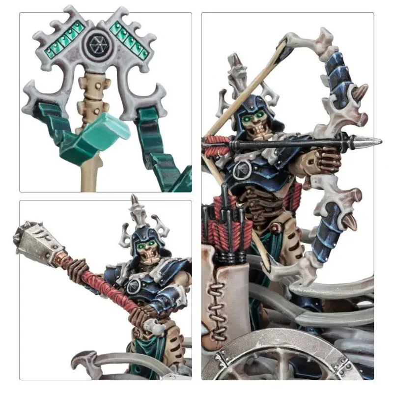 Мініатюра AGE OF SIGMAR: OSSIARCH BONEREAPERS - LIEGE-KAVALOS ON WAR CHARIOT
