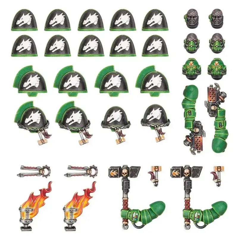Набор миниатюр WARHAMMER 40000: SALAMANDERS — PRIMARIS UPGRADES / TRANSFERS