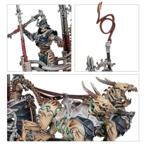 Мініатюра AGE OF SIGMAR: OSSIARCH BONEREAPERS - LIEGE-KAVALOS ON WAR CHARIOT