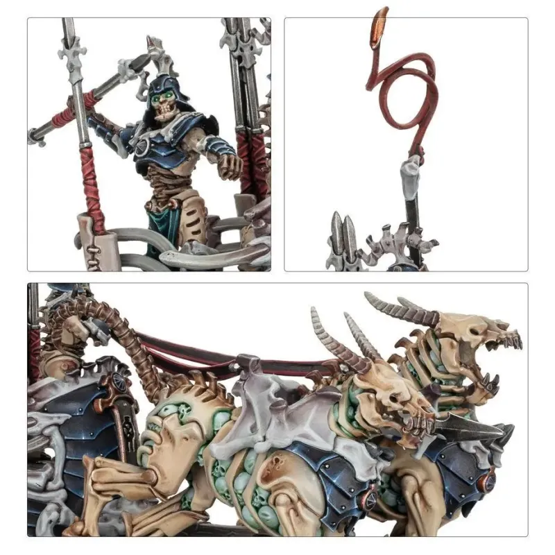 Мініатюра AGE OF SIGMAR: OSSIARCH BONEREAPERS - LIEGE-KAVALOS ON WAR CHARIOT