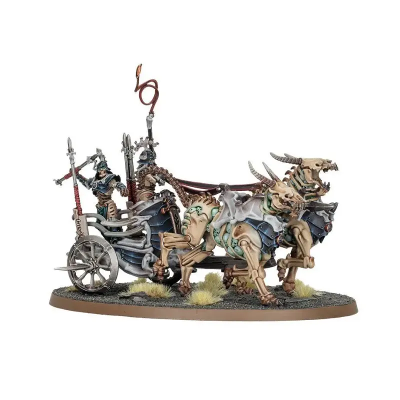 Мініатюра AGE OF SIGMAR: OSSIARCH BONEREAPERS - LIEGE-KAVALOS ON WAR CHARIOT