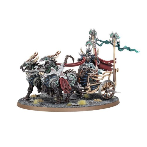 Мініатюра AGE OF SIGMAR: OSSIARCH BONEREAPERS - LIEGE-KAVALOS ON WAR CHARIOT