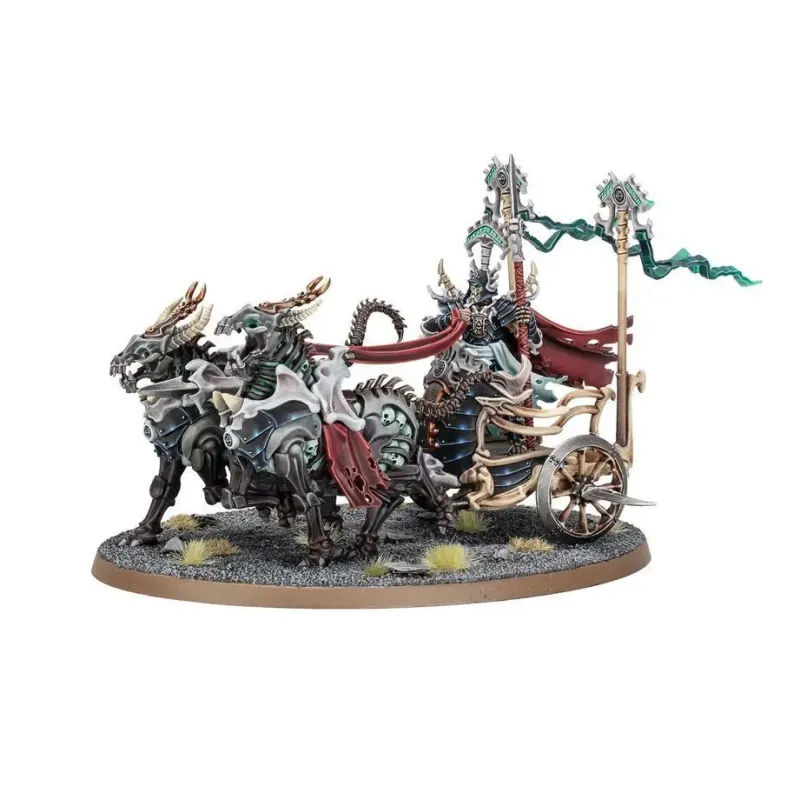 Мініатюра AGE OF SIGMAR: OSSIARCH BONEREAPERS - LIEGE-KAVALOS ON WAR CHARIOT