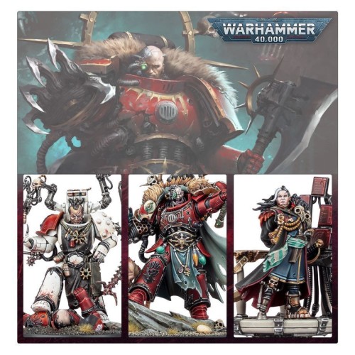 Набір мініатюр WARHAMMER 40000: CHAOS SPACE MARINES - HURON BLACKHEART AND THE MASTERS OF THE MAELSTROM