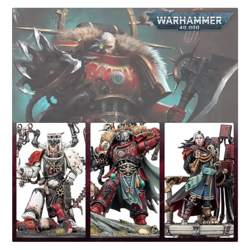 Набір мініатюр WARHAMMER 40000: CHAOS SPACE MARINES - HURON BLACKHEART AND THE MASTERS OF THE MAELSTROM