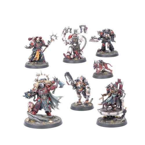Набір мініатюр WARHAMMER 40000: CHAOS SPACE MARINES - HURON BLACKHEART AND THE MASTERS OF THE MAELSTROM