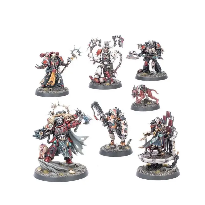 Набір мініатюр WARHAMMER 40000: CHAOS SPACE MARINES - HURON BLACKHEART AND THE MASTERS OF THE MAELSTROM