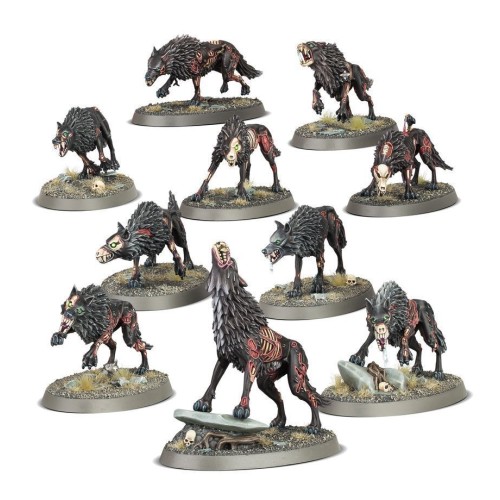 Набір мініатюр AGE OF SIGMAR: SOULBLIGHT GRAVELORDS - DIRE WOLVES