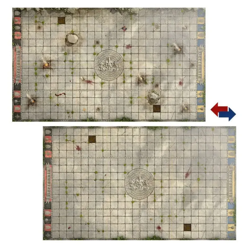 Игровое поле B/BOWL: BRETONNIAN TEAM PITCH & DUGOUTS