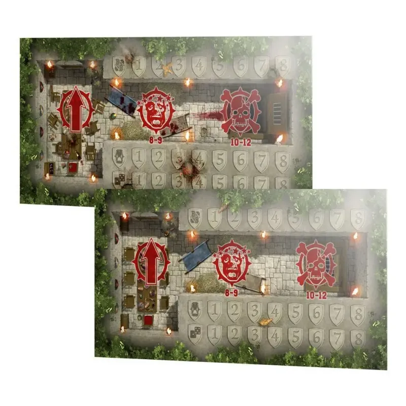 Игровое поле B/BOWL: BRETONNIAN TEAM PITCH & DUGOUTS