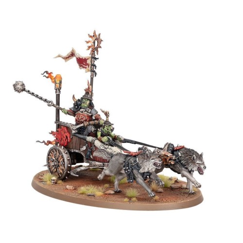 Мініатюра GLOOSMPITE GITZ - SNARLBOSS ON WAR-WHEELA