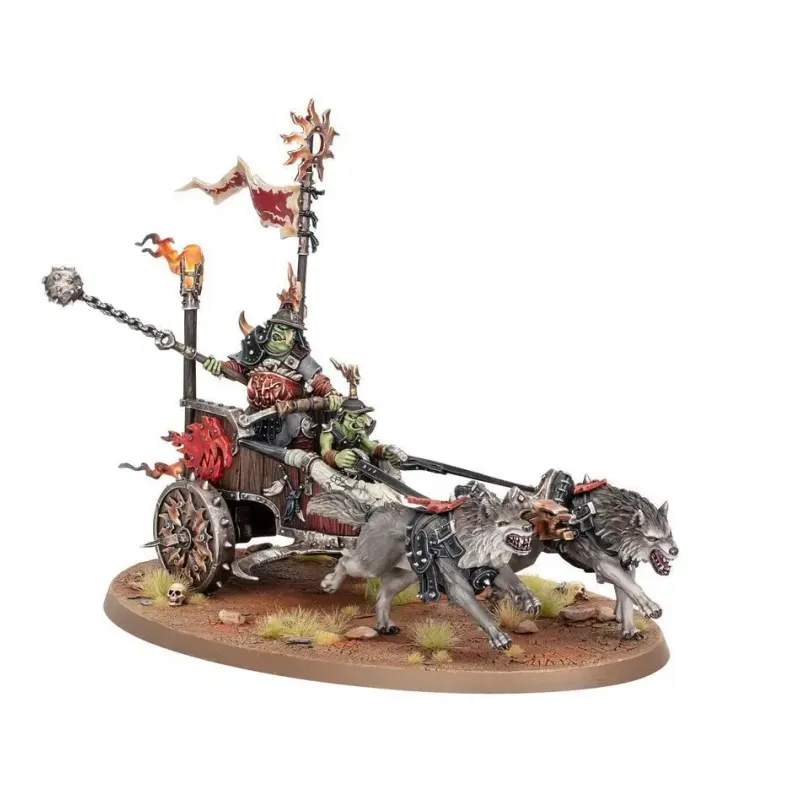 Мініатюра GLOOSMPITE GITZ - SNARLBOSS ON WAR-WHEELA