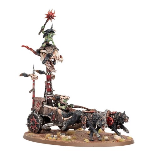 Мініатюра GLOOSMPITE GITZ - SNARLBOSS ON WAR-WHEELA