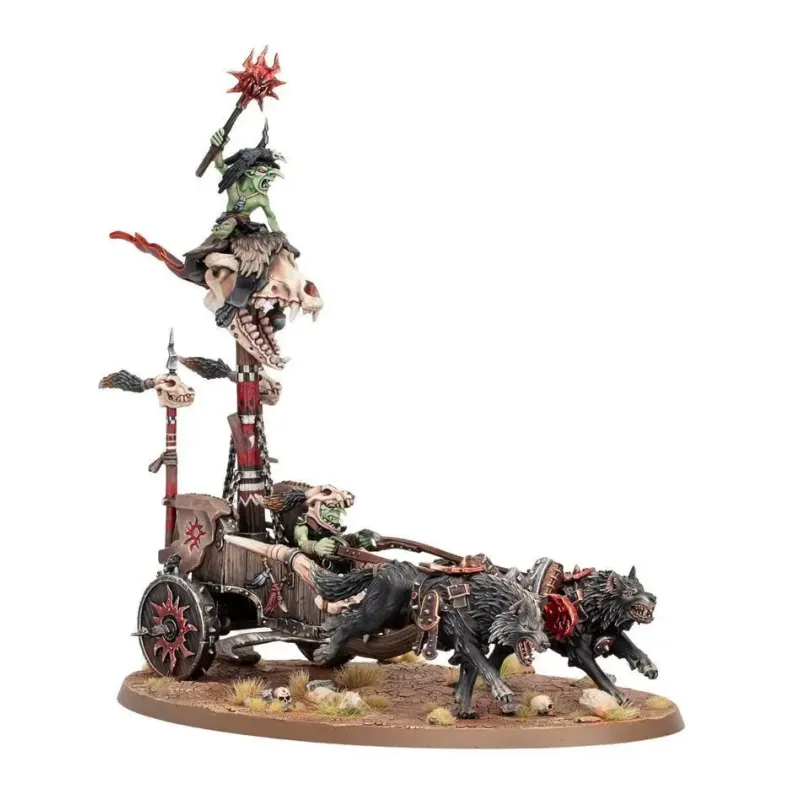 Мініатюра GLOOSMPITE GITZ - SNARLBOSS ON WAR-WHEELA