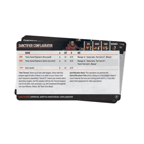 Карти KILL TEAM: SANCTIFIERS DATACARDS (ENG)