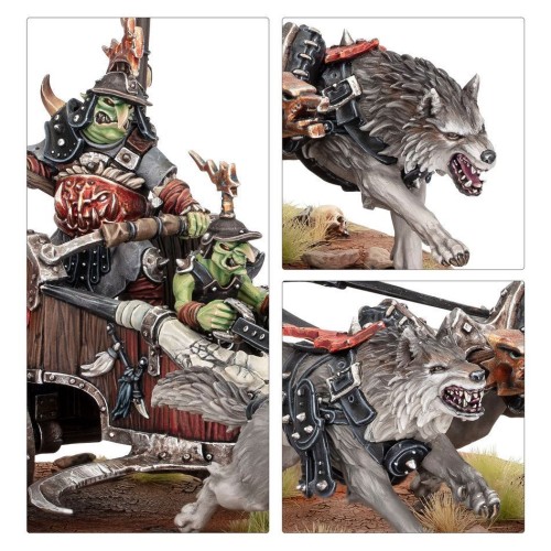 Мініатюра GLOOSMPITE GITZ - SNARLBOSS ON WAR-WHEELA