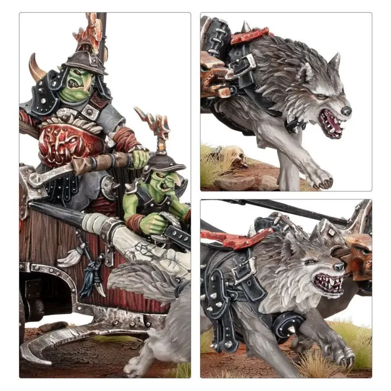 Мініатюра GLOOSMPITE GITZ - SNARLBOSS ON WAR-WHEELA