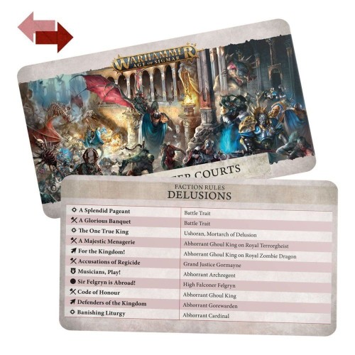 Карти AGE OF SIGMAR: WARSCROLL CARDS - FLESH-EATER COURTS (ENG)