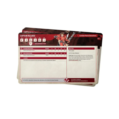 Карти WARHAMMER 40000: DATASHEET CARDS - BLOOD ANGELS (ENG)