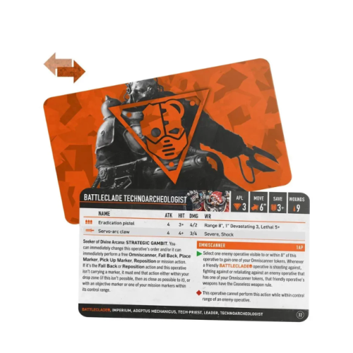 Карти WARHAMMER 40000: KILL TEAM DATACARDS - BATTLECLADE (ENG)