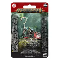 Мініатюра AGE OF SIGMAR: GLOOMSPITE GITZ - SQUIGBOSS WITH GNASHA-SQUIG