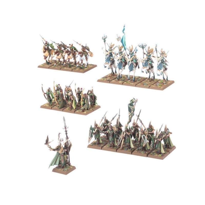 Набор миниатюр THE OLD WORLD: WOOD ELF REALMS — BATTLE MARCH ARMY