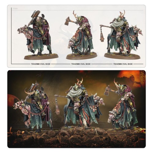 Набір мініатюр MAGGOTKIN OF NURGLE: SLOVEN KNIGHTS