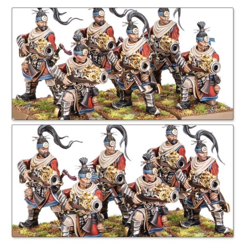 Набір мініатюр THE OLD WORLD: GRAND CATHAY - IRON HAIL & CRANE GUNNERS