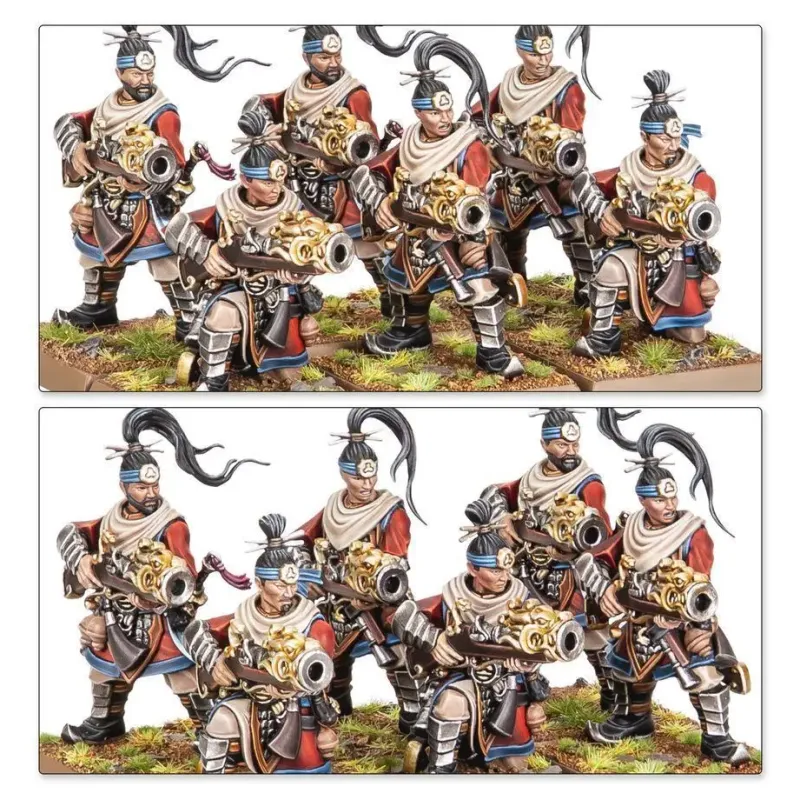 Набор миниатюр THE OLD WORLD: GRAND CATHAY — IRON HAIL & CRANE GUNNERS