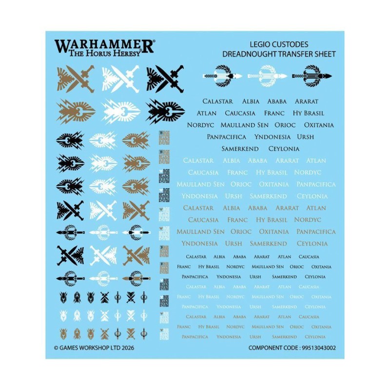 Набір мініатюр HORUS HERESY: LEGIO CUSTODES — SUPPORT BATTLE GROUP