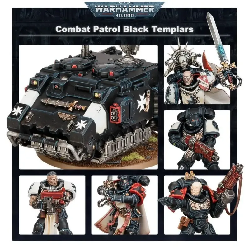 Набор миниатюр WARHAMMER 40000: COMBAT PATROL — BLACK TEMPLARS