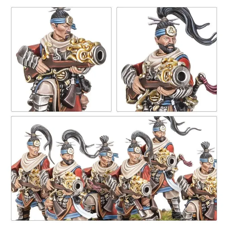 Набор миниатюр THE OLD WORLD: GRAND CATHAY — IRON HAIL & CRANE GUNNERS