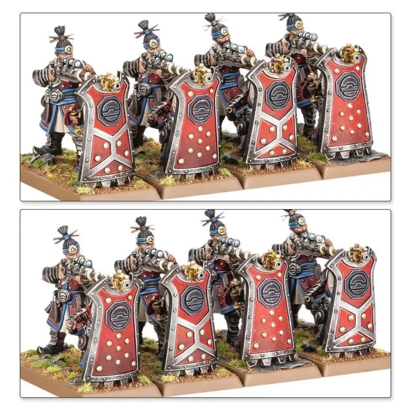 Набор миниатюр THE OLD WORLD: GRAND CATHAY — IRON HAIL & CRANE GUNNERS