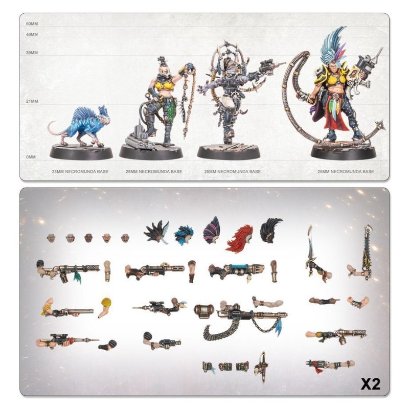 Набір мініатюр NECROMUNDA: ESCHER UNDERHIVE CREW